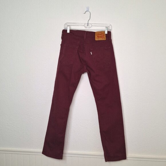 Levis 513 Mens Slim Straight Pants Jeans Sz 29 X 30 5 Pocket Open Brown Western - Picture 8 of 15